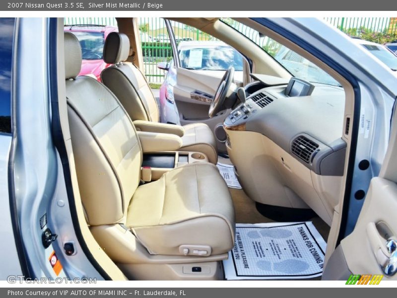 Silver Mist Metallic / Beige 2007 Nissan Quest 3.5 SE