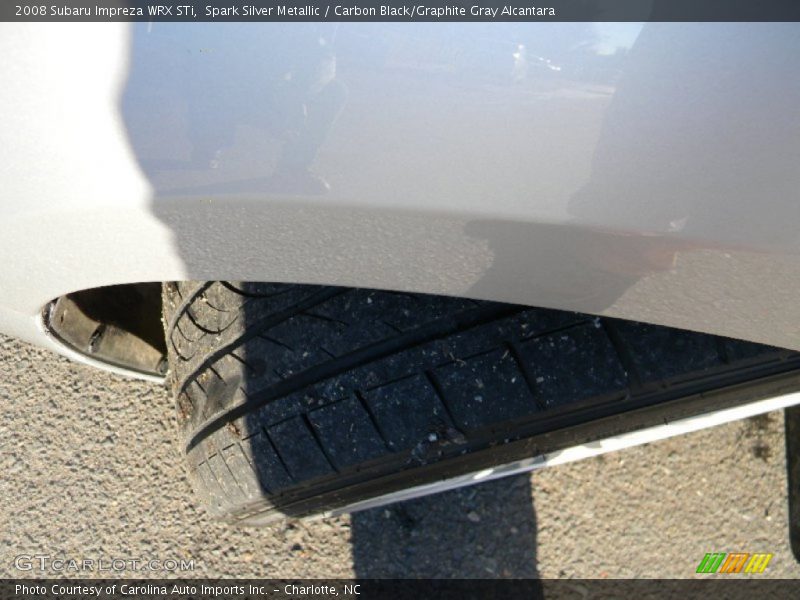 Spark Silver Metallic / Carbon Black/Graphite Gray Alcantara 2008 Subaru Impreza WRX STi