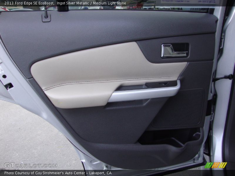 Ingot Silver Metallic / Medium Light Stone 2013 Ford Edge SE EcoBoost