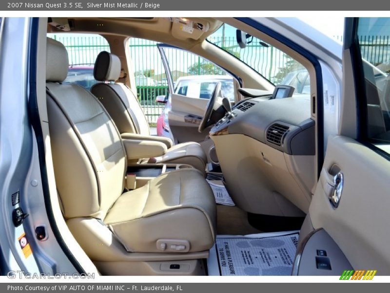 Silver Mist Metallic / Beige 2007 Nissan Quest 3.5 SE
