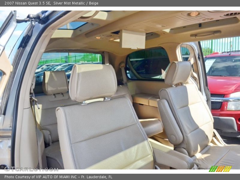 Silver Mist Metallic / Beige 2007 Nissan Quest 3.5 SE