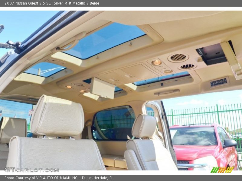 Silver Mist Metallic / Beige 2007 Nissan Quest 3.5 SE
