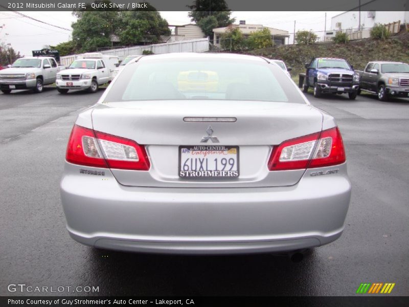 Quick Silver / Black 2012 Mitsubishi Galant FE