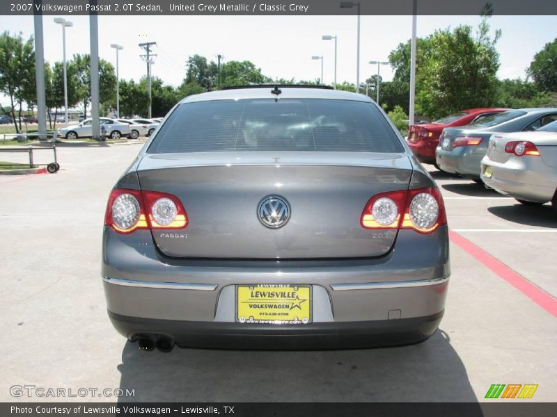 United Grey Metallic / Classic Grey 2007 Volkswagen Passat 2.0T Sedan