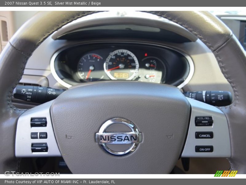 Silver Mist Metallic / Beige 2007 Nissan Quest 3.5 SE