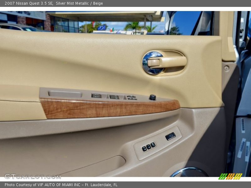 Silver Mist Metallic / Beige 2007 Nissan Quest 3.5 SE