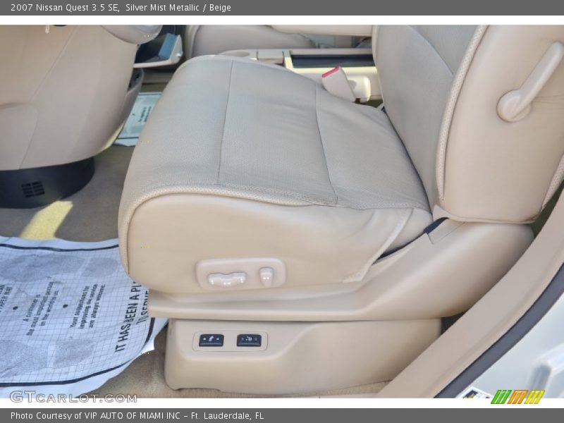 Silver Mist Metallic / Beige 2007 Nissan Quest 3.5 SE