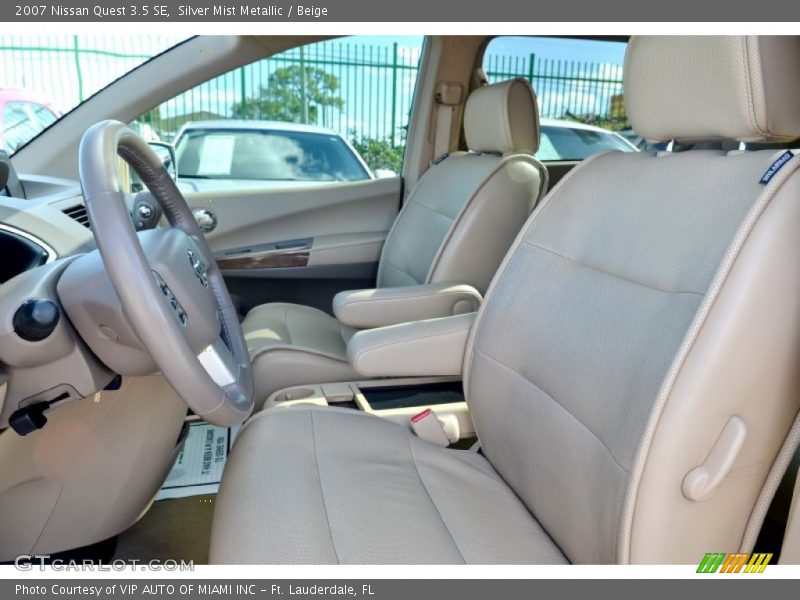 Silver Mist Metallic / Beige 2007 Nissan Quest 3.5 SE
