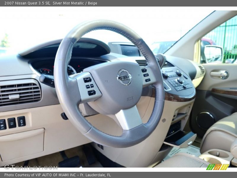 Silver Mist Metallic / Beige 2007 Nissan Quest 3.5 SE