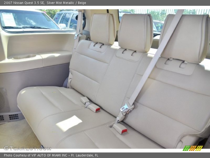 Silver Mist Metallic / Beige 2007 Nissan Quest 3.5 SE