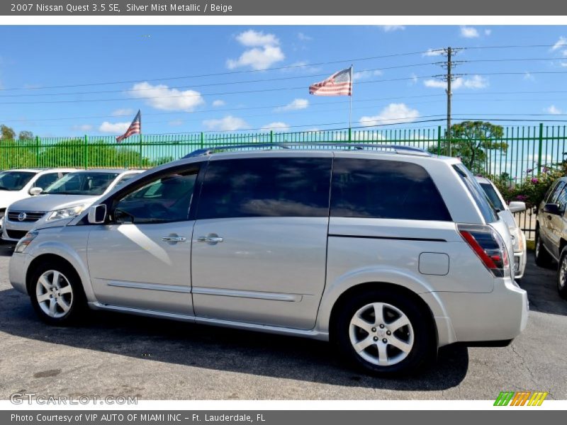 Silver Mist Metallic / Beige 2007 Nissan Quest 3.5 SE
