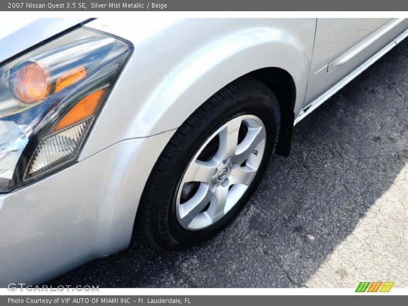 Silver Mist Metallic / Beige 2007 Nissan Quest 3.5 SE