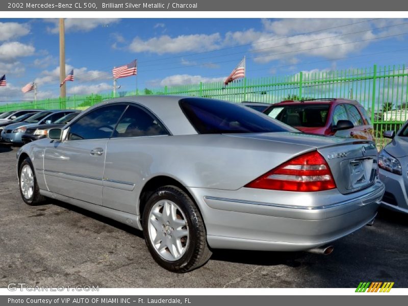 Brilliant Silver Metallic / Charcoal 2002 Mercedes-Benz CL 500