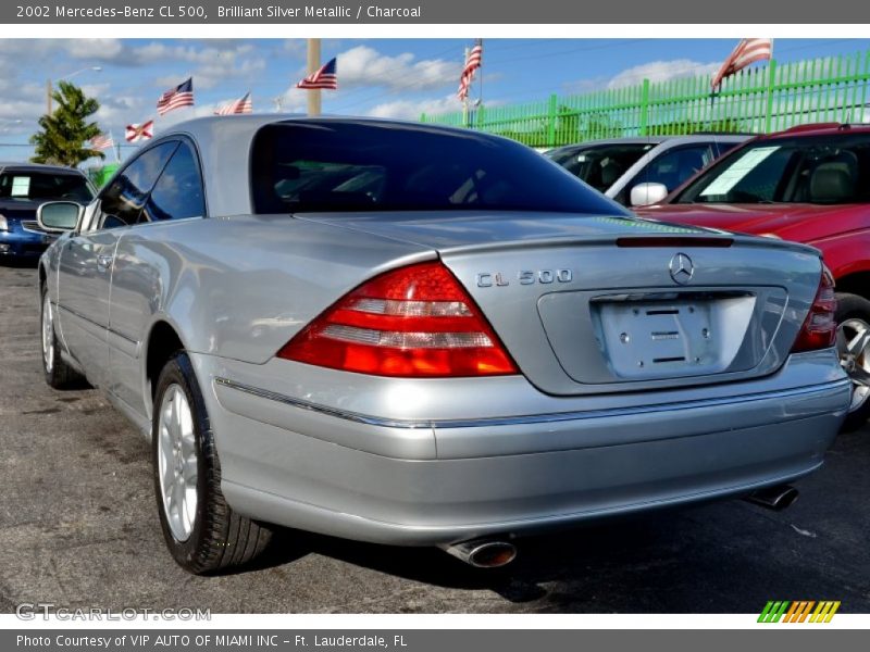 Brilliant Silver Metallic / Charcoal 2002 Mercedes-Benz CL 500