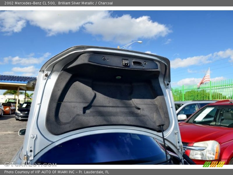 Brilliant Silver Metallic / Charcoal 2002 Mercedes-Benz CL 500