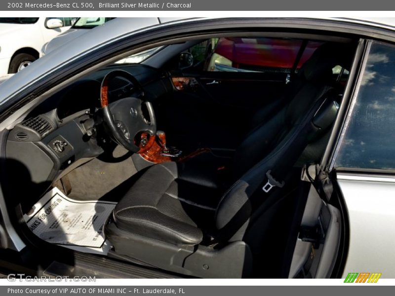 Brilliant Silver Metallic / Charcoal 2002 Mercedes-Benz CL 500