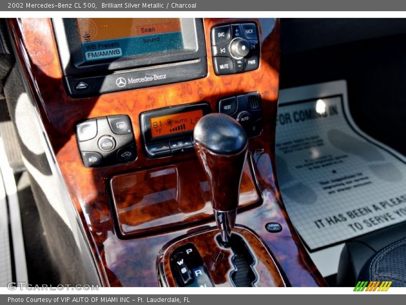 Brilliant Silver Metallic / Charcoal 2002 Mercedes-Benz CL 500