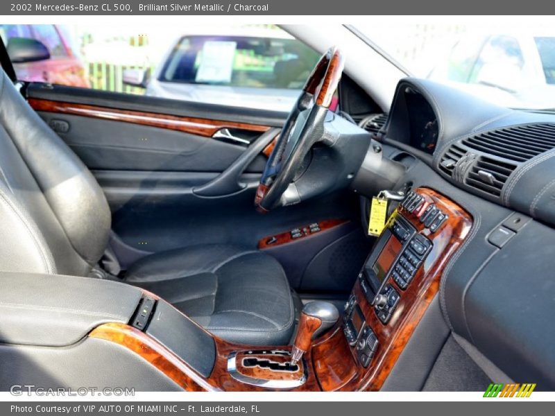 Brilliant Silver Metallic / Charcoal 2002 Mercedes-Benz CL 500