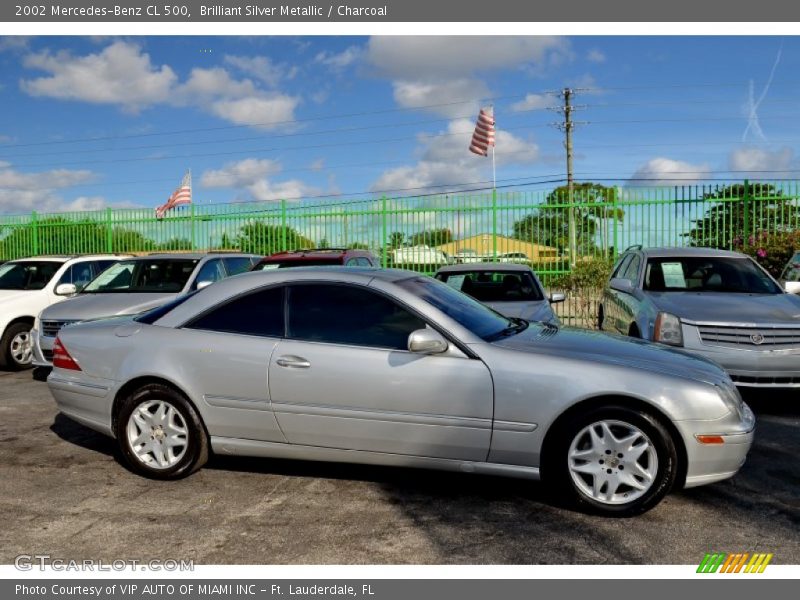 Brilliant Silver Metallic / Charcoal 2002 Mercedes-Benz CL 500