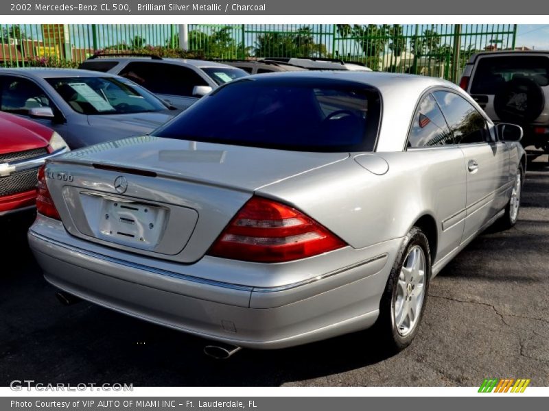Brilliant Silver Metallic / Charcoal 2002 Mercedes-Benz CL 500