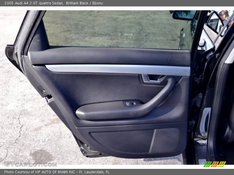 Brilliant Black / Ebony 2005 Audi A4 2.0T quattro Sedan