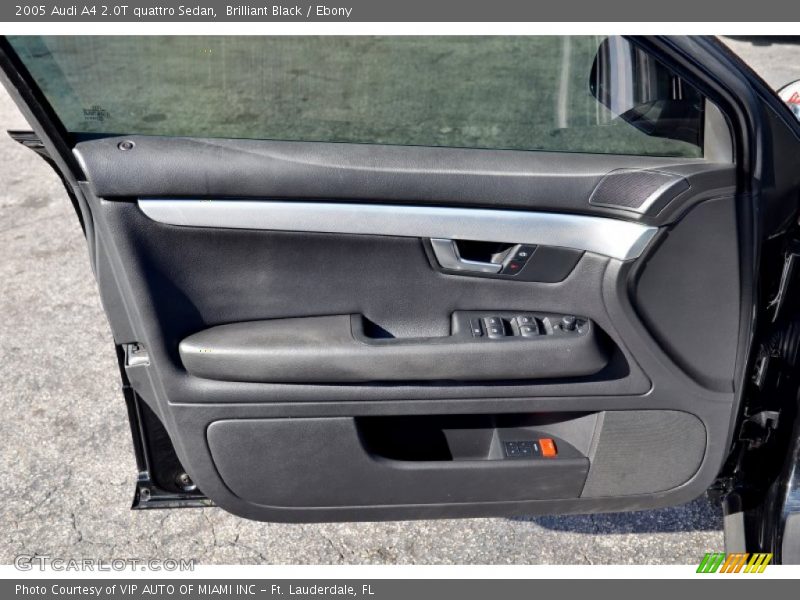 Brilliant Black / Ebony 2005 Audi A4 2.0T quattro Sedan