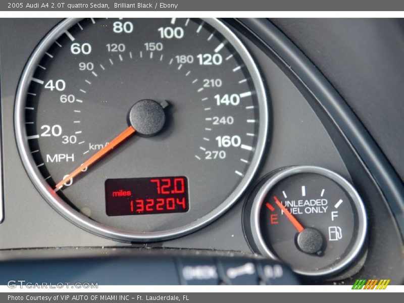 Brilliant Black / Ebony 2005 Audi A4 2.0T quattro Sedan