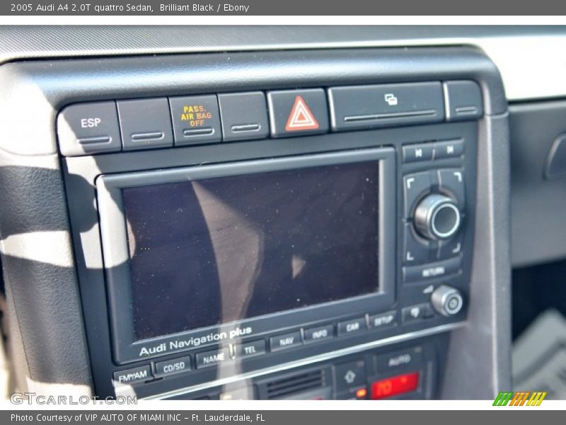 Brilliant Black / Ebony 2005 Audi A4 2.0T quattro Sedan