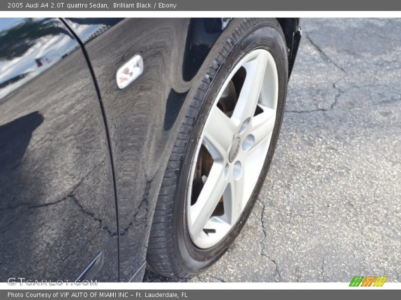 Brilliant Black / Ebony 2005 Audi A4 2.0T quattro Sedan