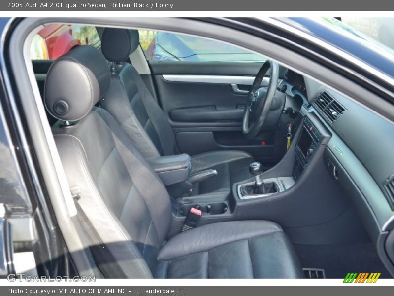 Brilliant Black / Ebony 2005 Audi A4 2.0T quattro Sedan