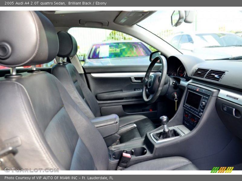 Brilliant Black / Ebony 2005 Audi A4 2.0T quattro Sedan