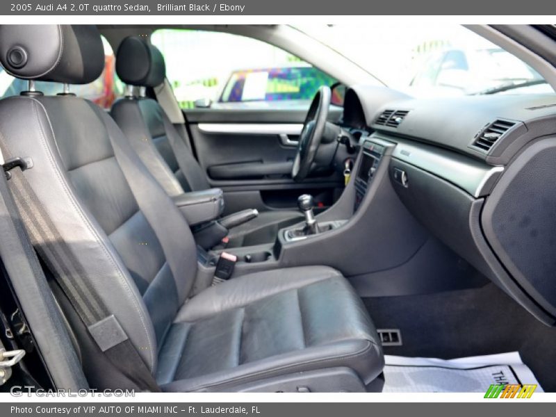 Brilliant Black / Ebony 2005 Audi A4 2.0T quattro Sedan