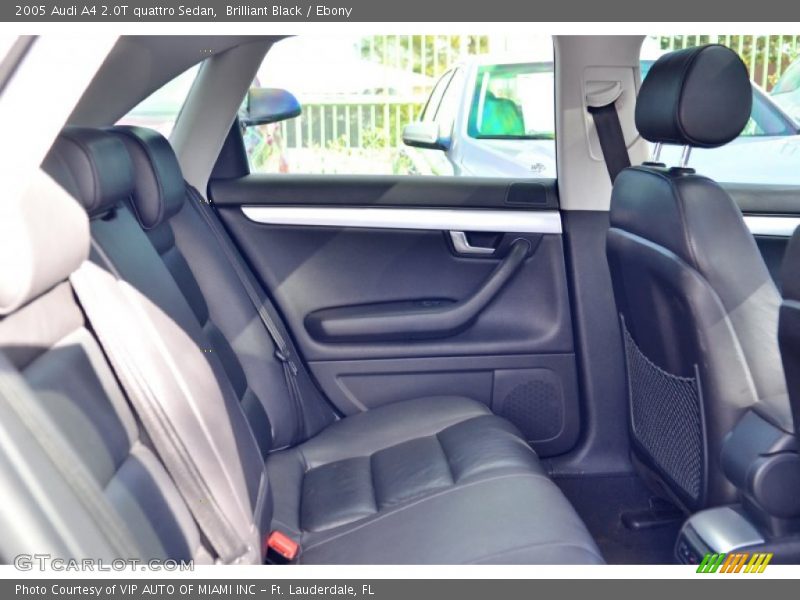 Brilliant Black / Ebony 2005 Audi A4 2.0T quattro Sedan