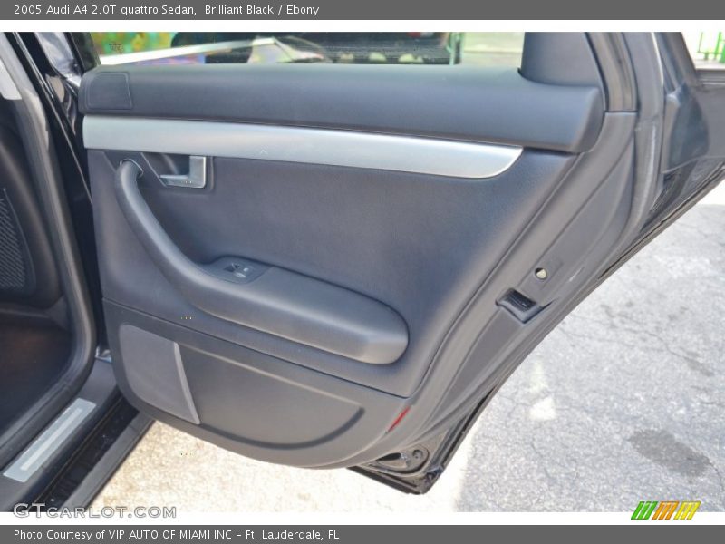 Brilliant Black / Ebony 2005 Audi A4 2.0T quattro Sedan