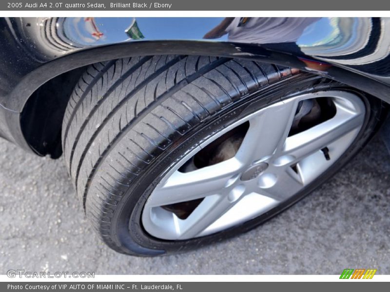 Brilliant Black / Ebony 2005 Audi A4 2.0T quattro Sedan