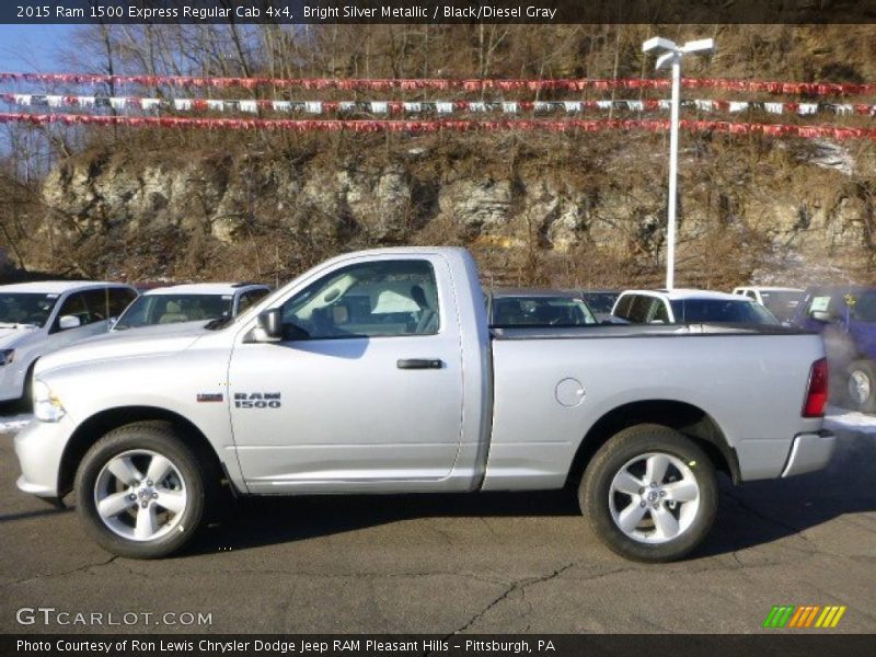 Bright Silver Metallic / Black/Diesel Gray 2015 Ram 1500 Express Regular Cab 4x4