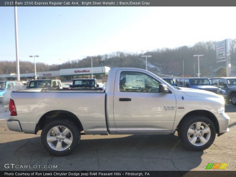 Bright Silver Metallic / Black/Diesel Gray 2015 Ram 1500 Express Regular Cab 4x4