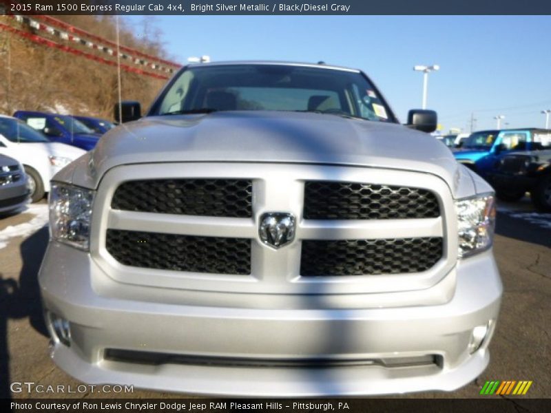 Bright Silver Metallic / Black/Diesel Gray 2015 Ram 1500 Express Regular Cab 4x4