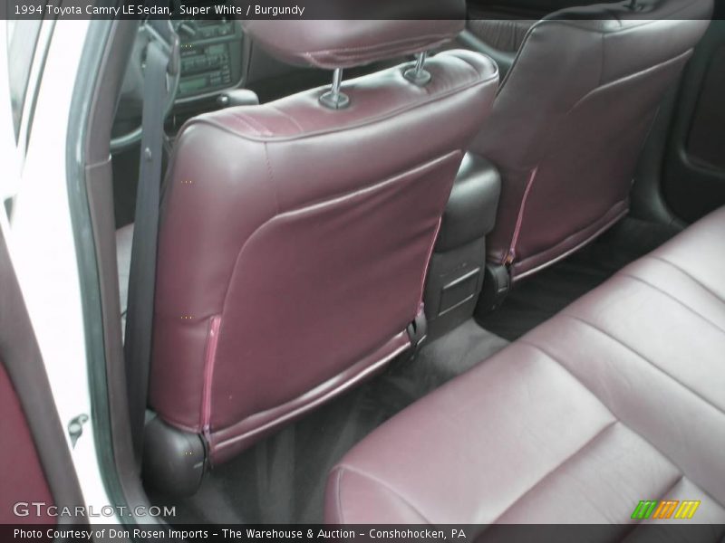 Super White / Burgundy 1994 Toyota Camry LE Sedan