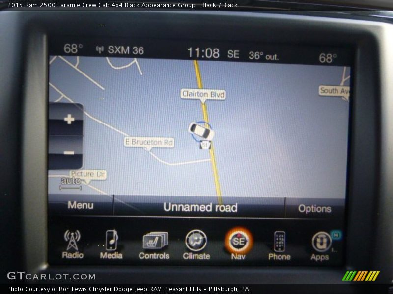 Navigation of 2015 2500 Laramie Crew Cab 4x4 Black Appearance Group