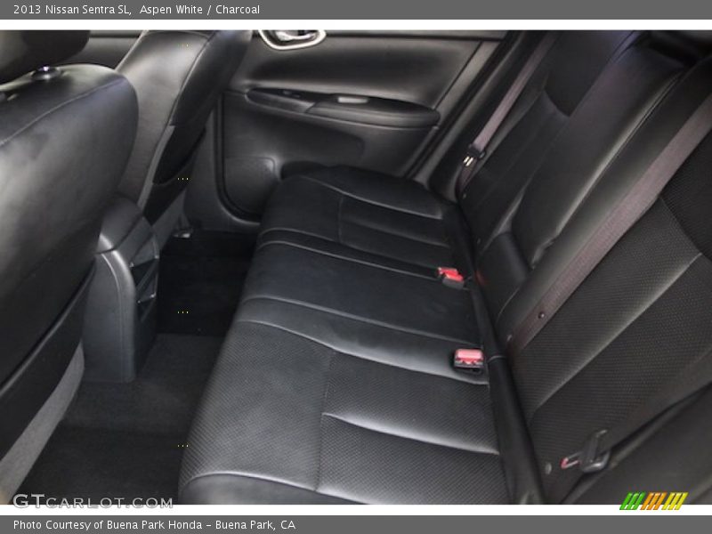 Aspen White / Charcoal 2013 Nissan Sentra SL