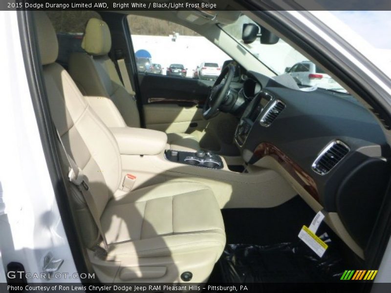 Bright White / Black/Light Frost Beige 2015 Dodge Durango Limited AWD