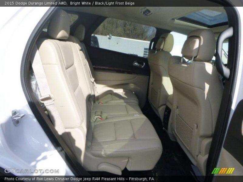 Bright White / Black/Light Frost Beige 2015 Dodge Durango Limited AWD