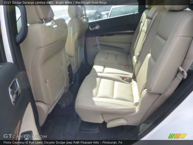 Bright White / Black/Light Frost Beige 2015 Dodge Durango Limited AWD