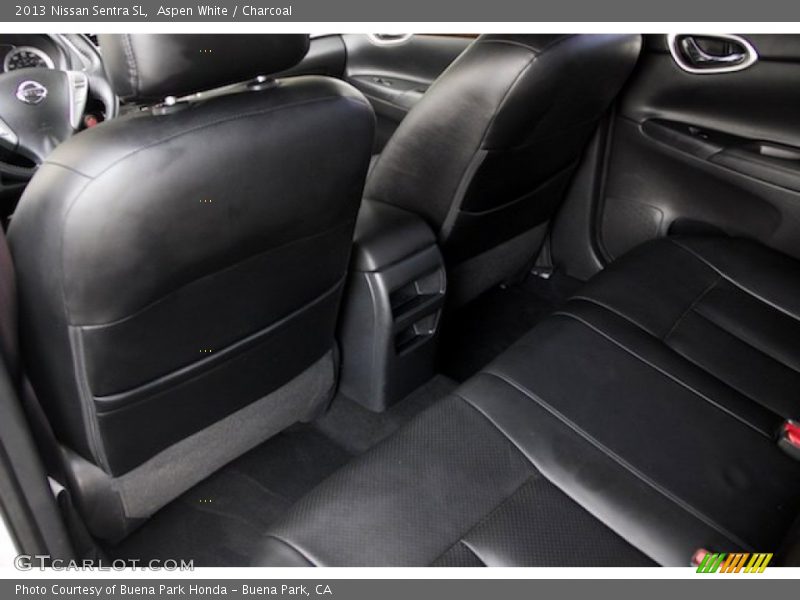 Aspen White / Charcoal 2013 Nissan Sentra SL