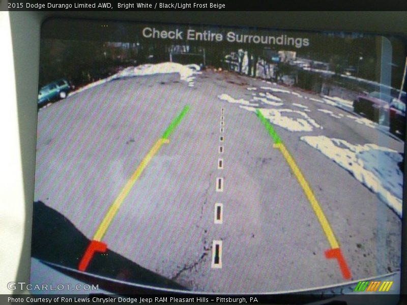 Bright White / Black/Light Frost Beige 2015 Dodge Durango Limited AWD