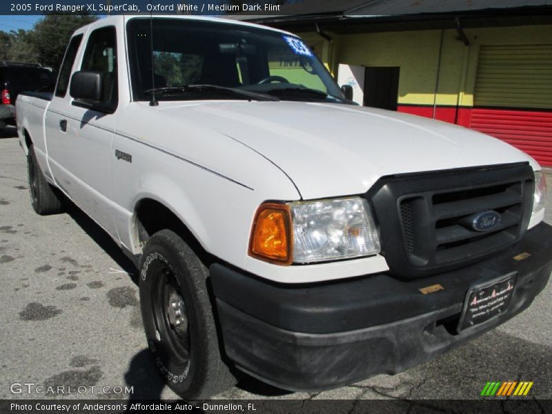 Oxford White / Medium Dark Flint 2005 Ford Ranger XL SuperCab