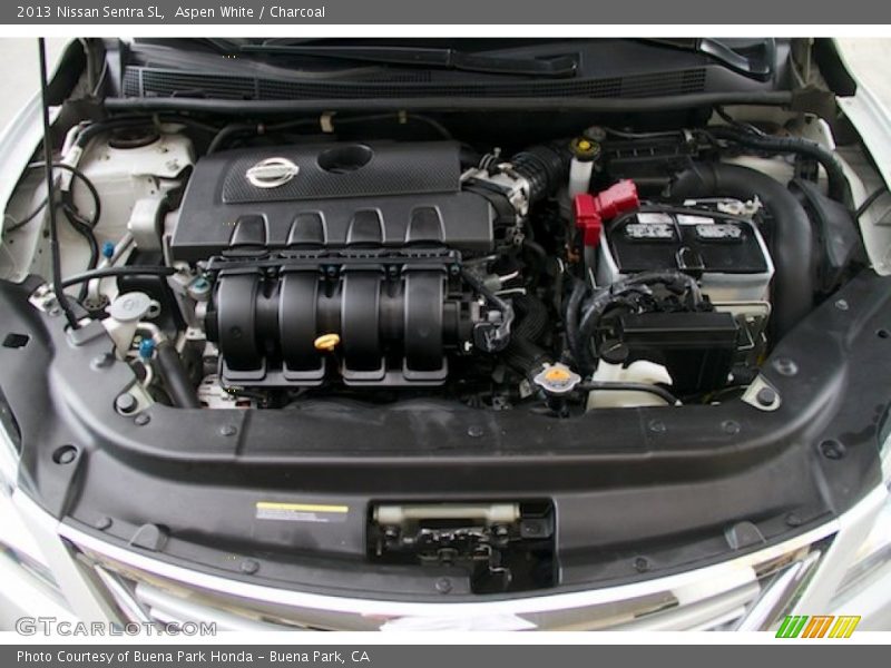 Aspen White / Charcoal 2013 Nissan Sentra SL