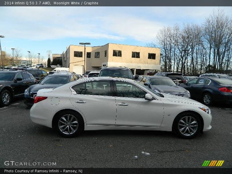 Moonlight White / Graphite 2014 Infiniti Q 50 3.7 AWD