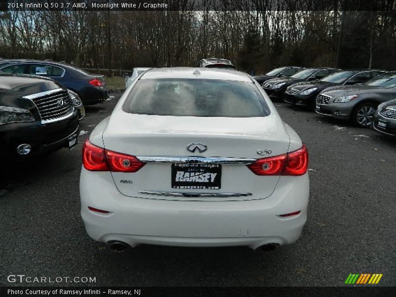 Moonlight White / Graphite 2014 Infiniti Q 50 3.7 AWD